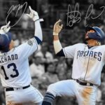 Ikonic Fotohaus Manny Machado Fernando Tatis Jr Signed Photo Autograph Print Wall Art Home Decor