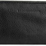 Portland Leather Goods Women’s Accordion Zip Wallet – Handcrafted in Durable, Full-Grain Leather – 8 Card Slots & Secure Zippered Pocket – Pebbled Black