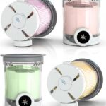 4 Pack Swirl CREAMi Pints and Lids Compatible with Ninja Creami NC701/NC700-Series Ice Cream & Soft Serve Makers, BPA-Free Food Grade Ice-cream Maker Cup Container Accessories, Dishwasher Safe