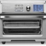 Cuisinart Air Fryer Toaster Oven, Digital Display, 1800 Watt Air Fryer Toaster Oven Combo with Adjustable Temperature and Controls, Stainless Steel Small Kitchen Appliance, TOA-65,Silver
