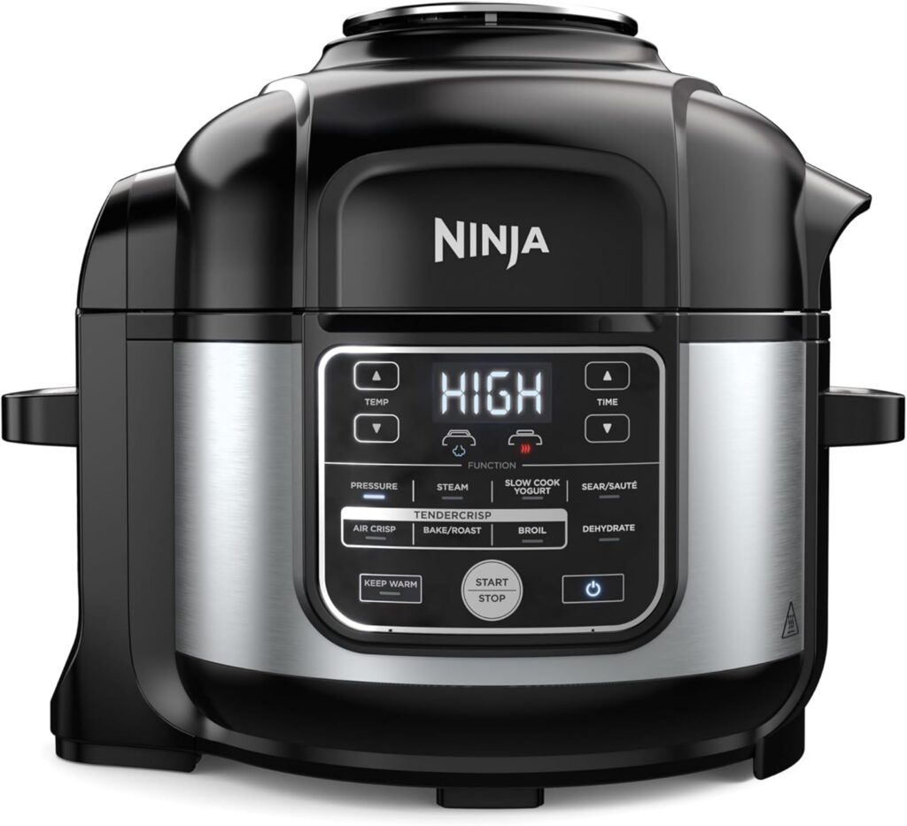 Ninja Foodi 10-in-1 Pressure Cooker & Air Fryer, 6.5 Quart – Stainless Steel Multi-Cooker with Precise Heating – Perfect Holiday Gift & Healthy Fast Cooking (OS300)