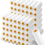 100 Pack 4 Inch Foam Paint Roller, High Density Foam Paint Roller Covers Mini Painting Rollers Refills Painting Edger Tool for Flat Surfaces, Cabinets, Doors, Wall, Tables, White