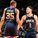 Ikonic Fotohaus Devin Booker Kevin Durant Signed Photo Autograph Print Wall Art Home Decor