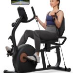 MERACH Recumbent Exercise Bike for Home with Smart Bluetooth and Exclusive App Connectivity, LCD, Heart Rate Handle, Magnetic Recumbent Bikes S08/S23