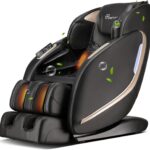 EASPEARL Massage Chair, Zero Gravity Massage Chairs Full Body with APP, Phone Holder, Waist and Calf Heat, Thai Stretch, Body Scan, USB Port, Bluetooth Speaker, Shiatsu Massage Recliner (Black)