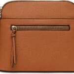 LA TERRE Small Crossbody Bag, Dome Shoulder Bag with Zipper Pocket Adjustable Strap