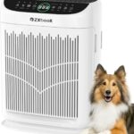 Air Purifiers for Home Large Room up to 3000 Ft², ZXBEER HEPA Double-Sided Air Purifier with Washable Filter, PM2.5 Air Quality Sensor, Aroma, 20dB Sleep Mode, Air Cleaner for Pets Bedroom (White)