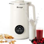 8 in 1 Automatic Nut Milk Maker Machine, 35oz Multi-Functional Soy Milk Maker with 10 Blades, Plant-Based, Oat, Almond, Dairy Free Beverages with 12h Timer, Heating, Auto-clean, Keep Warm 2h