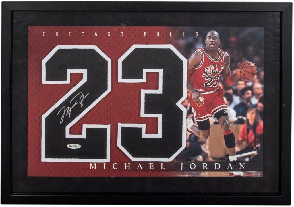 Michael Jordan Signed Jersey Numbers #23 Display Upper Deck UDA COA – Sports Memorabilia