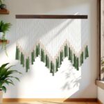 Macrame Wall Hanging, Large Boho Wall Decor, Bohemian Woven Decoration for Bedroom Living Room Gallery Bedroom Corridor, Unique Home Decor Boho Wall Art Decorations