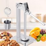 Lemon Smasher Stainless Steel Fruit Juicer with Cup & Strainer,Nut Grinder Manual Heavy Duty Juicer Machine Lemon Press Nut Crusher Used for Juicing and Crushing Nuts for Commercial&Home Use