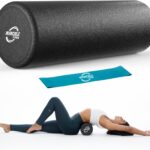 Invincible Fitness 17” EPP Foam Roller for Deep Tissue Massage – Enhance Recovery, Relieve Pain, and Boost Mobility for a Stronger, Healthier You (Black)