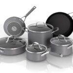 Ninja Pots and Pans Set Non Stick | Comfort Grip 10-Piece Cookware Set with NeverStick | Frying Pan, Sauce Pan With Lid, Stock Pot with Lid, Nonstick, Dishwasher Safe, Oven Safe to 400°F, CW69010