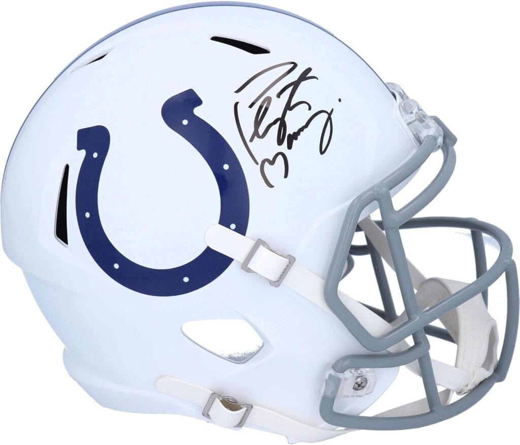 Peyton Manning Signed Indianapolis Colts Full Size Speed Replica Helmet Fanatics – Autographed NFL Helmets