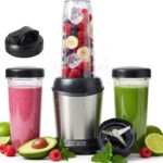 Sweetcrispy Smoothie Blender, Personal Blender Set for Kitchen, Smoothies Maker With BPA-Free Portable Cups For Shakes, Sauces, Juice, Ice Crushing