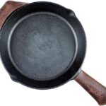 Cast Iron Skillet Handle Cover Leather (Main Handle + Side Grip), Set of 2 Extra Thick Premium Leather Cover for Cast Iron Skillets, Sleeve for Pan Handle, Pangrip