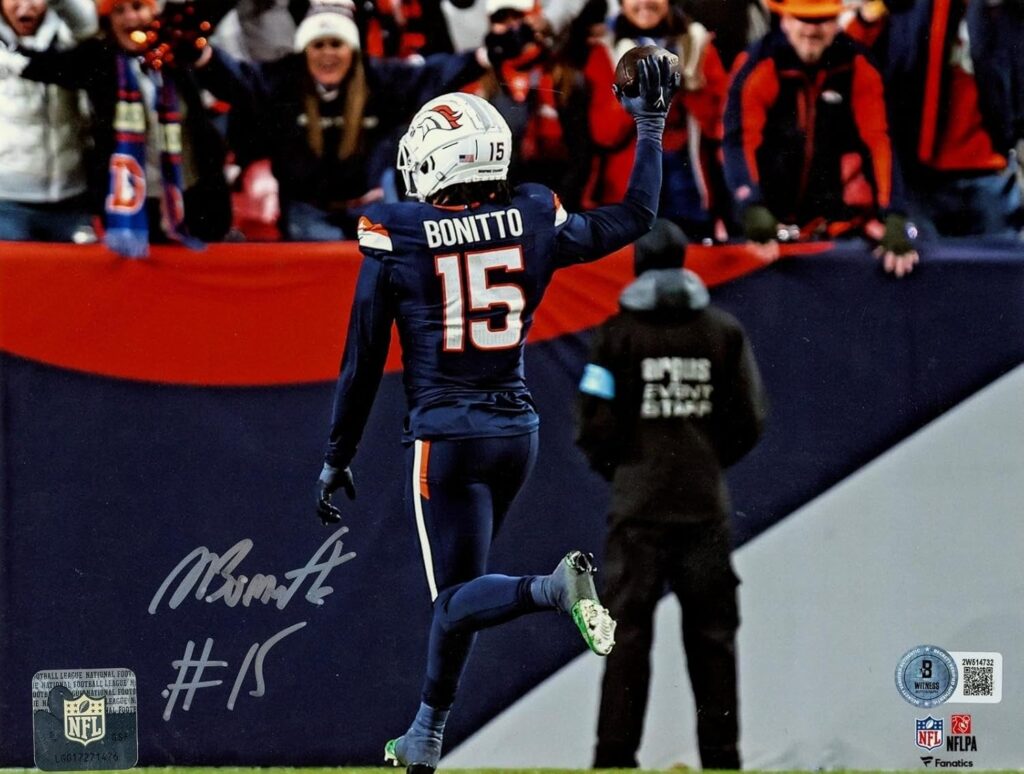 Nik Bonitto Autographed/Signed Denver Broncos 8×10 Photo Beckett 49131 – Autographed NFL Photos