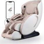 Zero Gravity Massage Chair: 3D Full Body Airbags Shiatsu Massaging Chairs – SL Track AI APP Body Scanning Heating Recliner