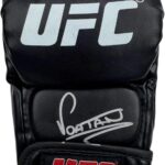 Autographed/Signed Alex “Poatan” Pereira UFC MMA Black Fighting Glove Beckett BAS COA