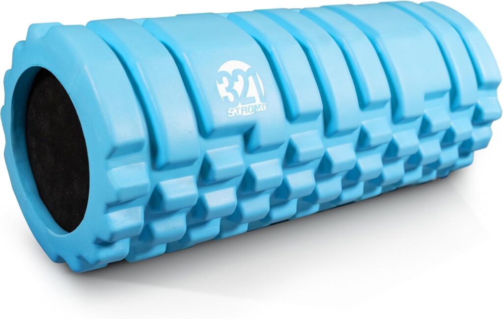 321 STRONG Foam Roller – Medium Density Deep Tissue Massager for Muscle Massage and Myofascial Trigger Point Release, with 4K eBook