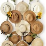 Macrame Hat Rack for Wall 31×53 in Hat Organizer with 15 Clips Hanging Hat Hanger Holder for Women Wide Brimmed Hat Storage for Fedora Boho Decorative Display