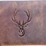 Genuine Leather Wallet for Men – Mens Handmade Stitch Vintage Leather Wallet – Bifold Card Holder Wallets for Men – Best Gift for Him, Father, Husband, and Boyfriend – Deer Details