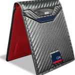 Slim RFID Blocking Wallets for Men Synthra™ Ultra Leather Bifold Minimalist Wallet 11 Cord Holder Thin Mens Wallet with Gift Box (Dark Red)