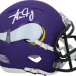 Aaron Jones Minnesota Vikings Autographed Speed Mini Helmet – Autographed NFL Mini Helmets