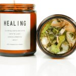 Healing Energy Candle, Negative Energy Cleansing,Soy Aromatherapy, Handmade Crystal Candle for Soothing.(Healing)