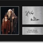 HWC Trading Elijah Wood & Sir Ian McKellen Lord of the Rings Gifts Printed Signed Autograph Picture for Movie Memorabilia Fans – US Letter Size