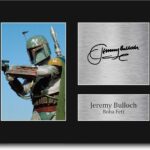 HWC Trading Jeremy Bulloch USL Signed Printed Autograph Star Wars Boba Fett Print Photo Picture Display – US Letter Size
