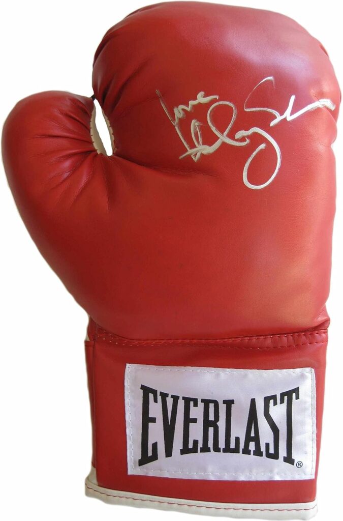 Hilary Swank Million Dollar Baby signed autographed boxing glove proof Beckett COA STAR