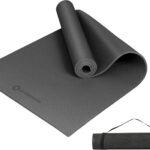 Primasole 1/4 inch & 1/3 inch Thick Yoga Mat, High-Density Cushioning with Grip-Enhanced Surface for Yoga, Pilates & Home Workouts – Lightweight, Includes Carry Strap, 9 Colors