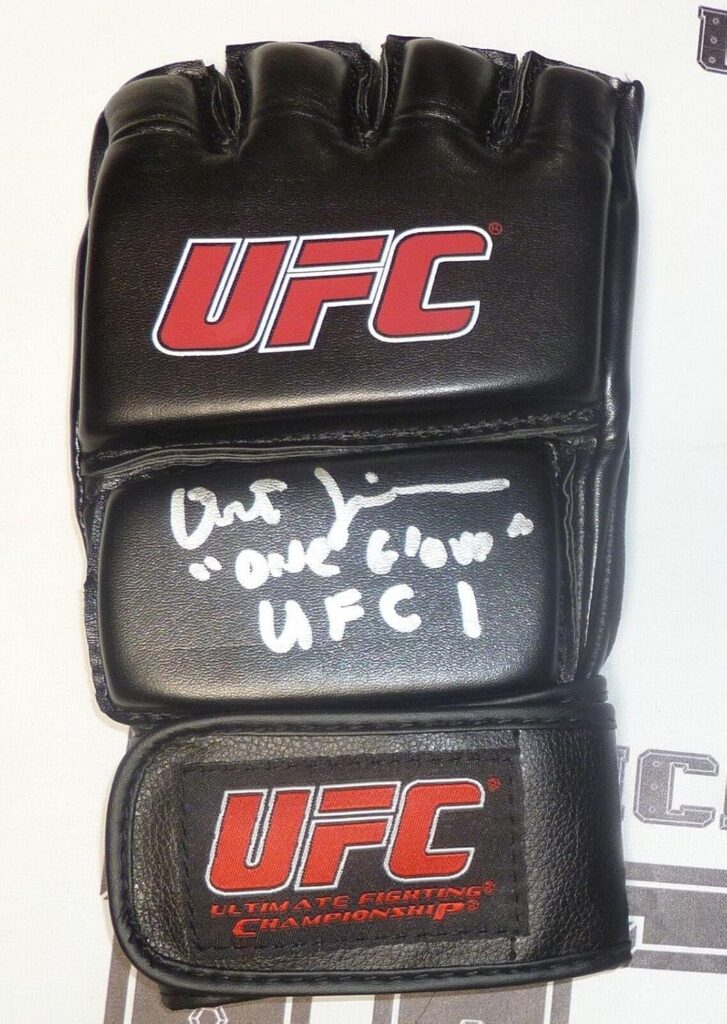 Art “One Glove” Jimmerson Signed Glove PSA/DNA COA Autograph 1993 UFC 1 v Gracie – Autographed UFC Gloves
