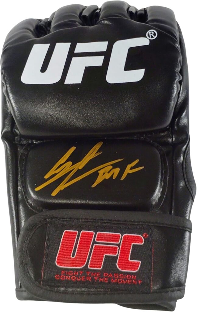 Donald ‘Cowboy’ Cerrone Signed Glove Beckett Authentic Autograph MMA Ultimate Fighting Championship Gloves Sports Memorabilia Gifts for Men and Women