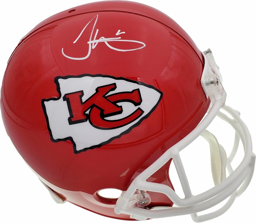 Topps Tyreek Hill Kansas City Chiefs Full Size Replica Helmet Beckett Bas Stock #185950 – Autographed Nfl Helmets