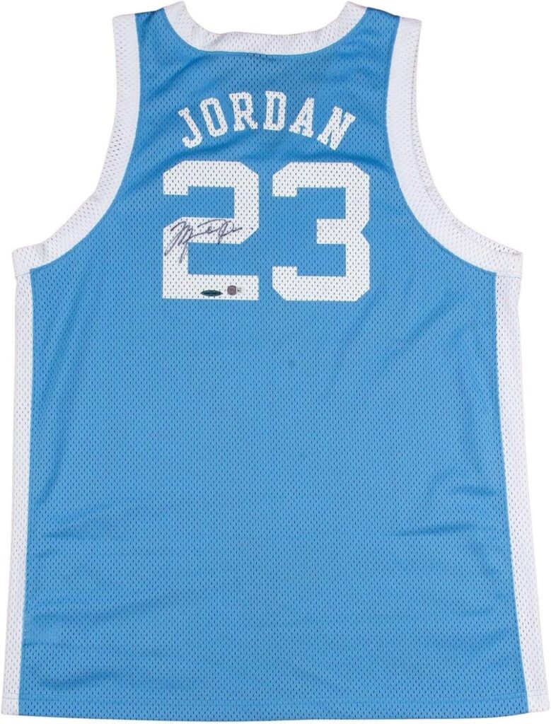 Michael Jordan Signed Nike North Carolina Tar Heels Jersey UDA Upper Deck COA – Autographed College Jerseys