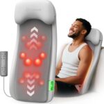 COMFIER Cordless Back Massage Chair Pad with Multi Functions, 2D/3D/Mix Shiatsu Neck and Back Massager with Heat, Chair Massager for Home Office Indoor/Outdoor Use
