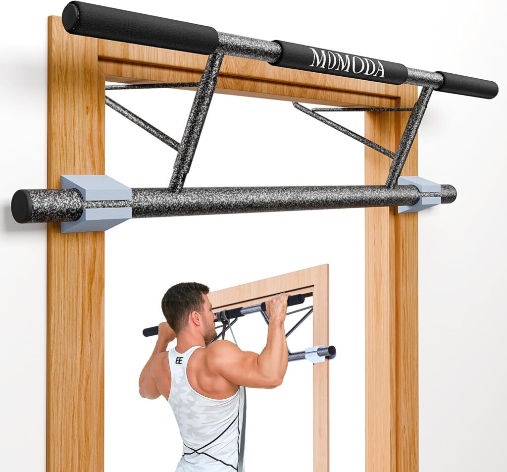 Pull Up Bar Doorway – No Screws Fitness Chin-Up Frame for Home Gym Exercise Multi-Angle Grip – 2025 Folding Upgrade (Fits Almost All Doors)