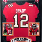 Tom Brady Autographed Tampa Bay Buccaneers Framed Jersey COA Fanatics Signed – Autographed NFL Jerseys