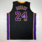 Facsimile Autographed Kobe Bryant #24 Los Angeles LA Black Reprint Laser Auto Basketball Jersey Size Men’s XL