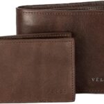 Full Grain Leather Card Holder for Men, (3.9″ X 3.1″ X 0.8″) – Slim, Brown Business Card Wallet with RFID Blocking, Bill Compartment & Vintage Look – Durable & Stylish, Handcrafted in Colombia