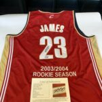 LeBron James Rookie Signed Cleveland Cavaliers Jersey JSA COA & UDA Upper Deck – Autographed NBA Jerseys