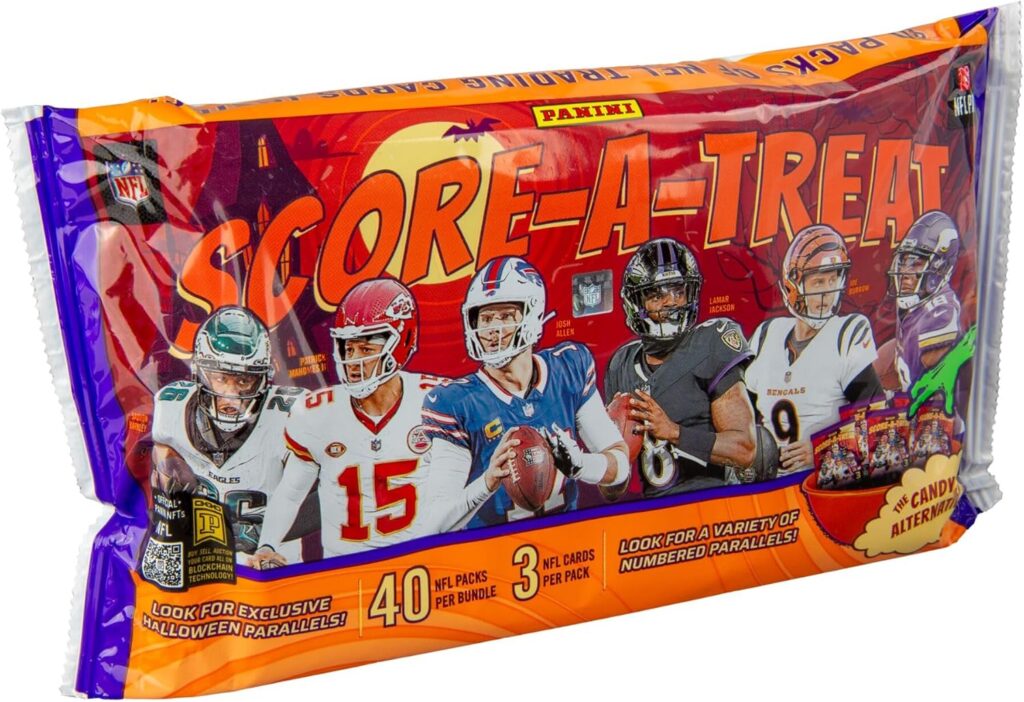 2025–26 Panini Score A Treat NFL Halloween Treat Packs – Official Trading Cards – Trick-or-Treat Candy Alternative – Limited Edition Football Cards for Kids