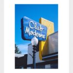 LIVESTOCK Classic Prints Gallery Vintage Wall Art Americana Decor Club Moderne Sign in Anaconda Montana by Famed Photographer John Margolies, Roadside America Poster, Printed and Framed in The USA