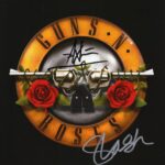 RP Axl Rose & Slash GNR Signed Photo 8×10 Reprint COA Certificate of Authentication Autographed Music Poster