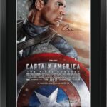 HWC Trading Captain America Movie Poster Chris Evans Signed 16 x 12 inch Framed Gift Printed Autograph Film Print Photo Picture Display – 16″ x 12″ Framed