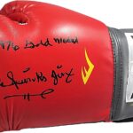 Michael Spinks Signed Boxing Glove with Jinx Nickname Inscription Beckett Authentic Autographed Sports Memorabilia