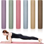 Timgle 6 Pack Yoga Mats Bulk Non Slip Exercise Yoga Mat Thick Anti Slip Tear Resistant Sports Gym for Fitness Stretching Home Workout and Studio