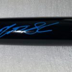 Matt Shaw Cubs Autographed Signed Black Baseball Bat BECKETT Witness Hologram
